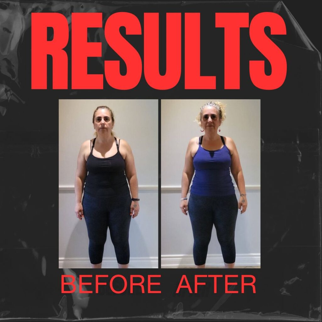 Body transformation progress after 12 weeks of HIIT Training for Women